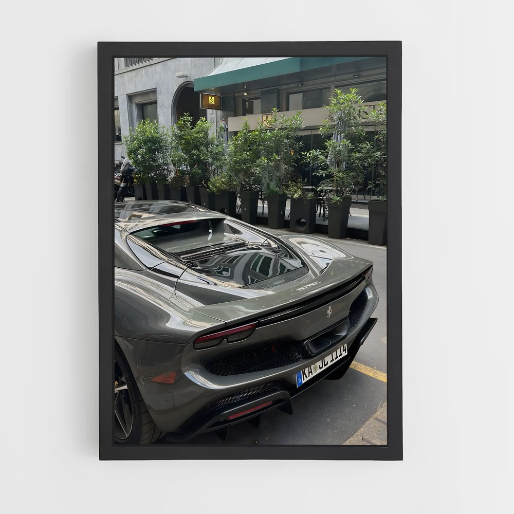 Poster Grey Lightning – affiche Ferrari (vue 2)
